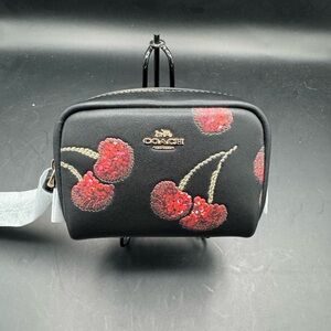 Coach Black Cherry Print Women's Pouch